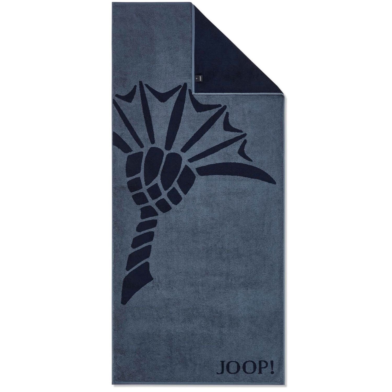 Joop! Saunatuch Active Single Cornflower Saunalaken Wellness, (1-St), 1683 11 Marine Walkfrottier Badetuch, Navy