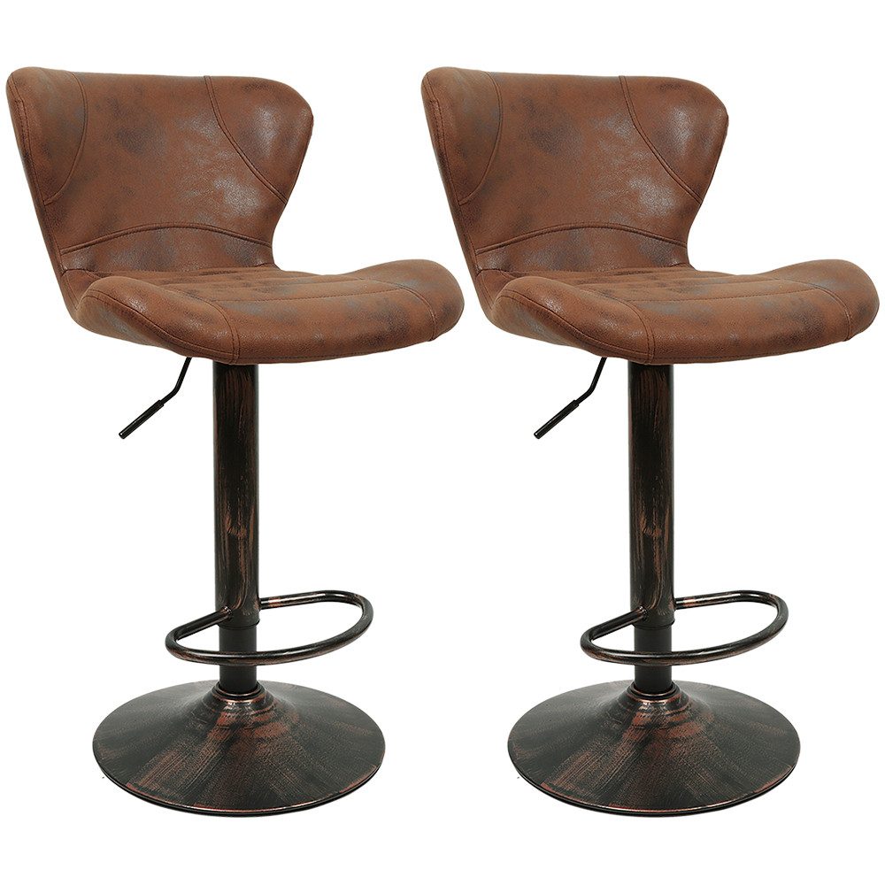 Barhocker Küchenstühle Barstuhl Retro Bistrohocker Höhenverstellbar