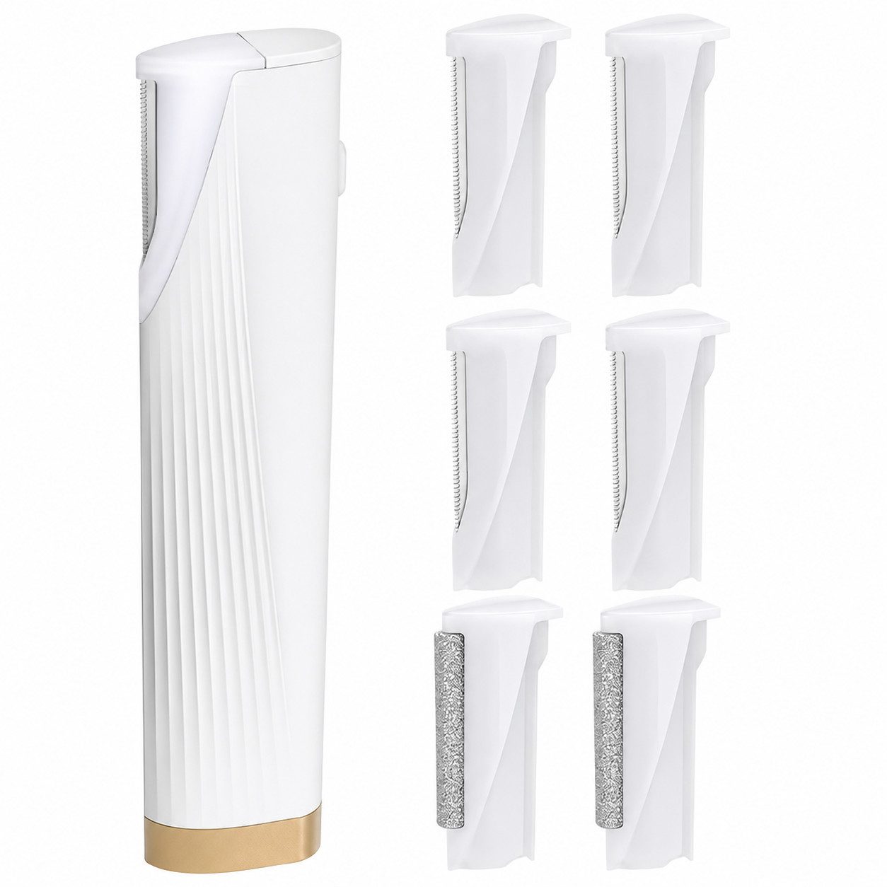 COOL-i ® Haarschneider Elektro-Gesichtshaarentferner – Schmerzfreies Dermaplaning-Gerät, für Frauen mit LED, 3 Stufen & 6 Klingen – Peeling & Haarentfernung