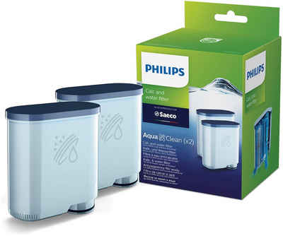 Saeco Wasserfilter AquaClean CA6903/22, Zubehör für für Philips und Saeco Kaffeevollautomaten, Doppelpack