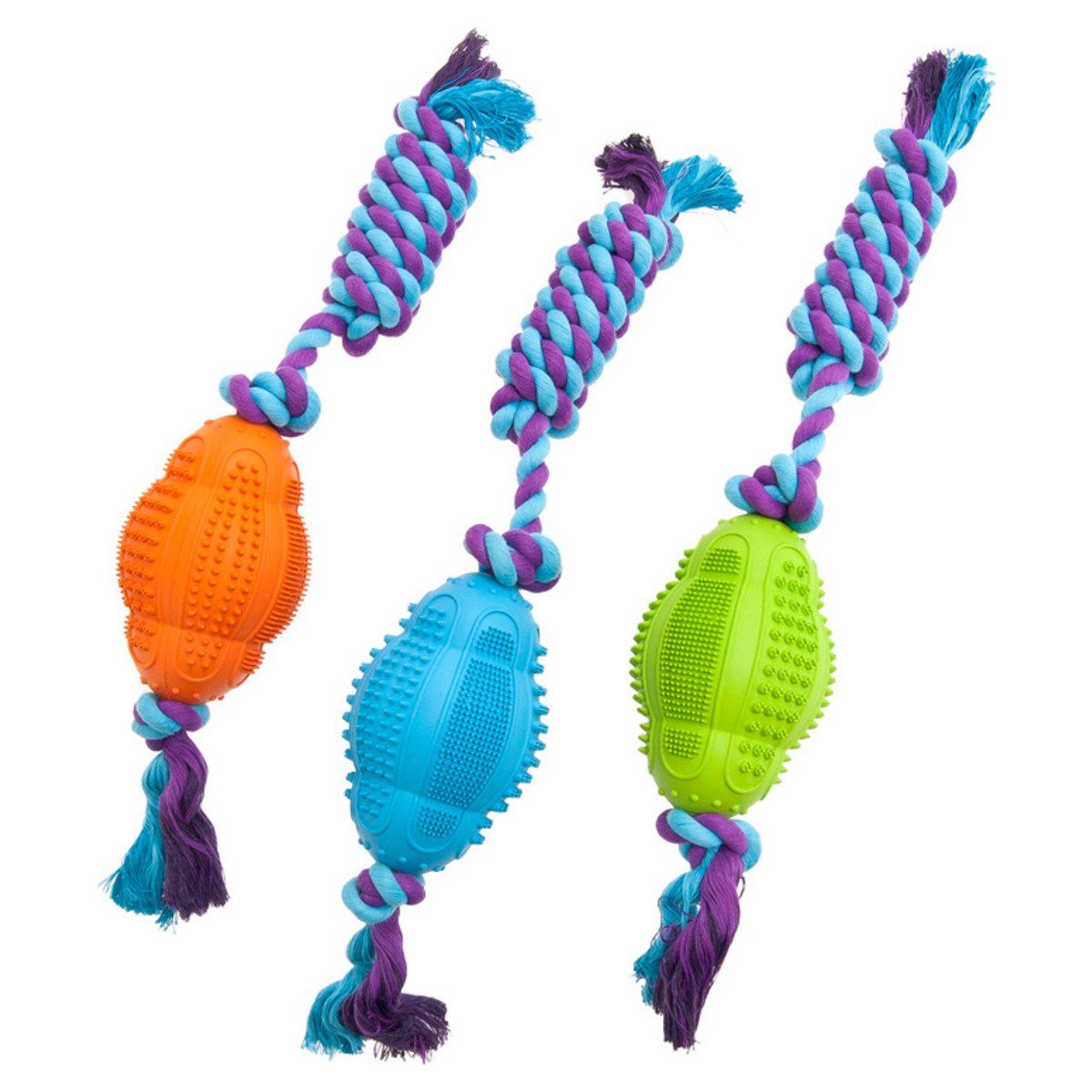 Kauspielzeug Hundespielzeug Boomer Dental Bouncer mit Seil