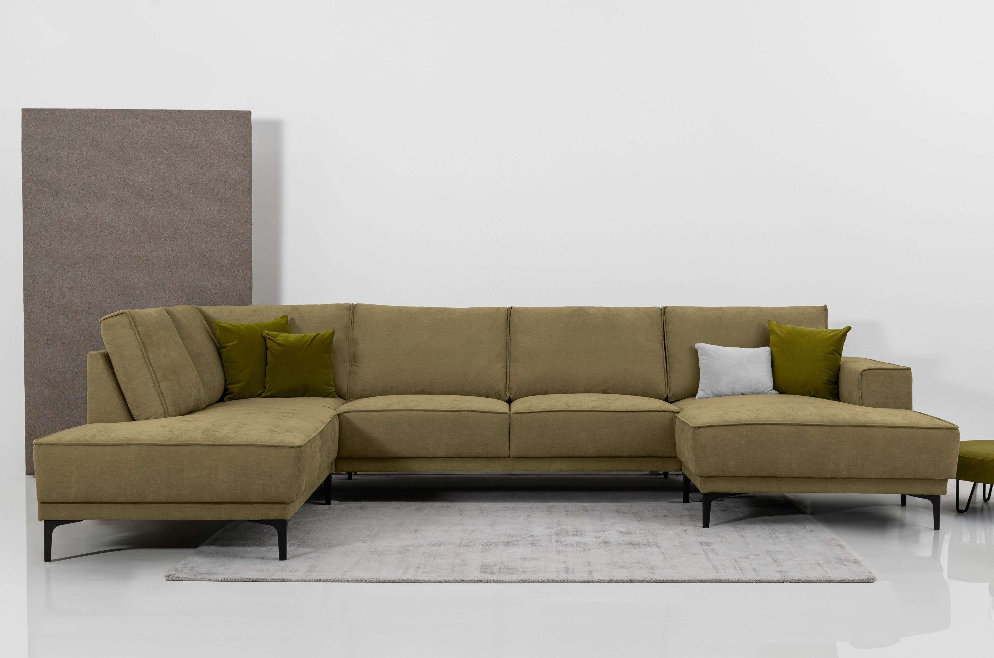 OTTO home Wohnlandschaft "XXL Sofa Oland, Struktur, Flachgewebe, Luxus-Micr günstig online kaufen