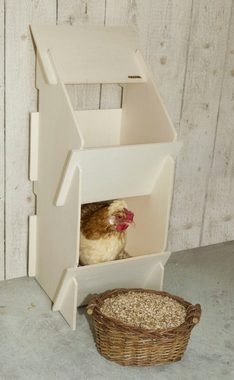 Outdoor-Spielzeug Kerbl Hühner Legenest aus Holz für 10 Hühner Stecksystem, aus Pappelholz
