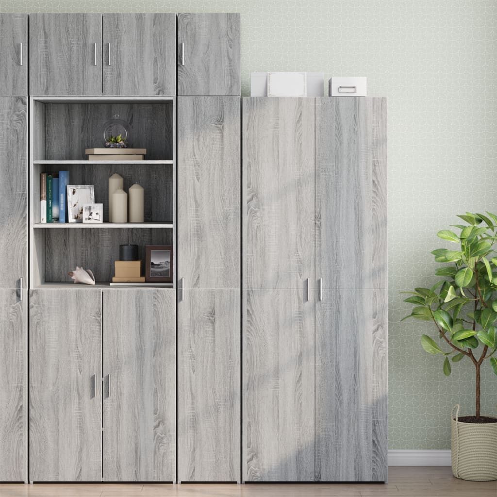 vidaXL Hängeschrank Wandschrank Grau Sonoma 30x42,5x40 günstig online kaufen