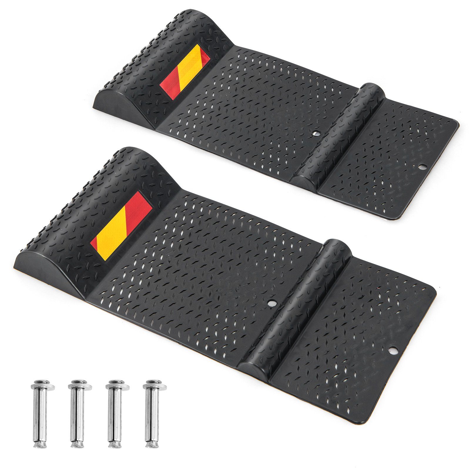 3 x Parkplatzbegrenzung Gummi - 53,5 x 13 x 8,9 cm Radstopper für Parkplätze und Garage - Abstandhalter - Parkhilfe Parkschwelle Einparkhilfe - Garagenstopper mit Reflektor 3 x Parkplatzbegrenzung Gummi - 53,5 x 13 x 8,9 cm Radstopper für Parkplätze und Garage - Abstandhalter - Parkhilfe Parkschwelle Einparkhilfe - Garagenstopper mit Reflektor