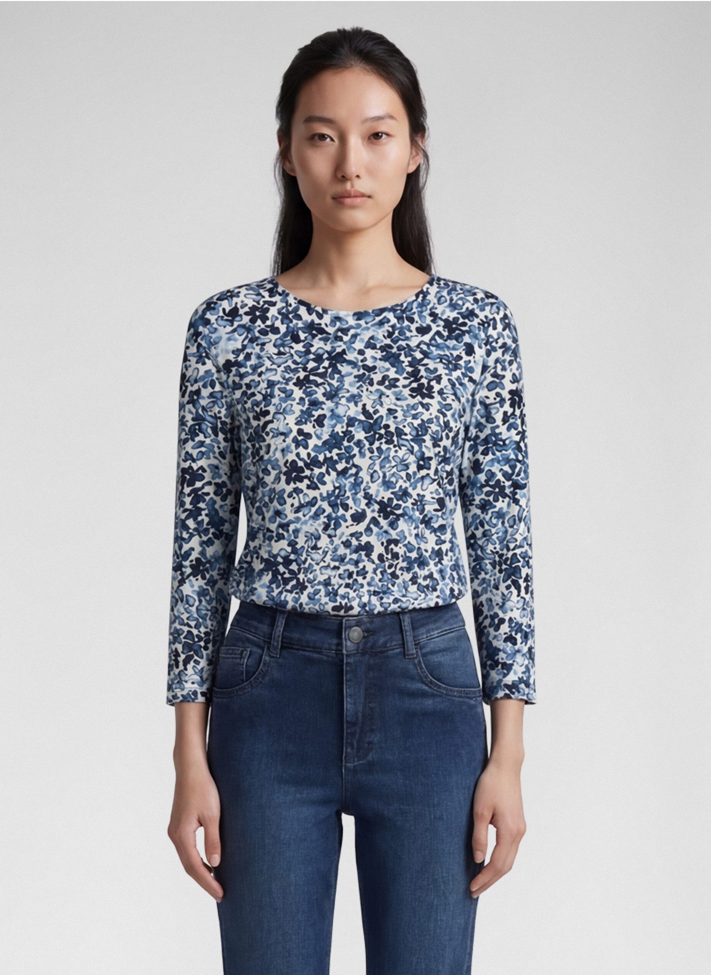 Rabe 3/4-Arm-Shirt mit floralem Muster