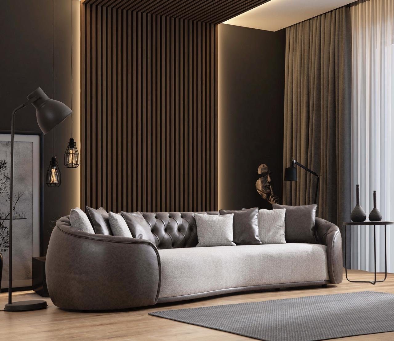 JVmoebel Sofa Luxus Sofa 3 Sitzer Wohnzimmer Kanzlei Möbel, Made in Europe