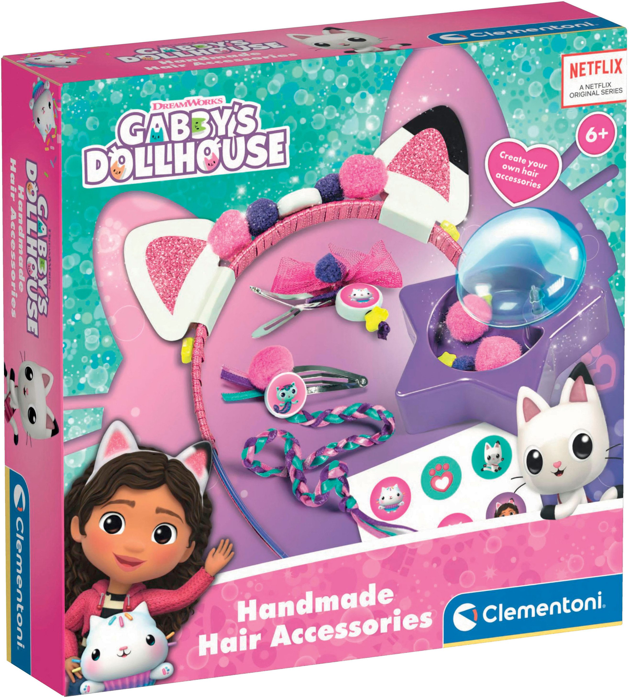 Clementoni® Kreativset Gabby's Dollhouse, Haar-Accessoires, Made in Europe