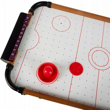 KRUZZEL Spiel, Mini Air-Hockey-Tisch Tischspiel Lufthockey für Kinder