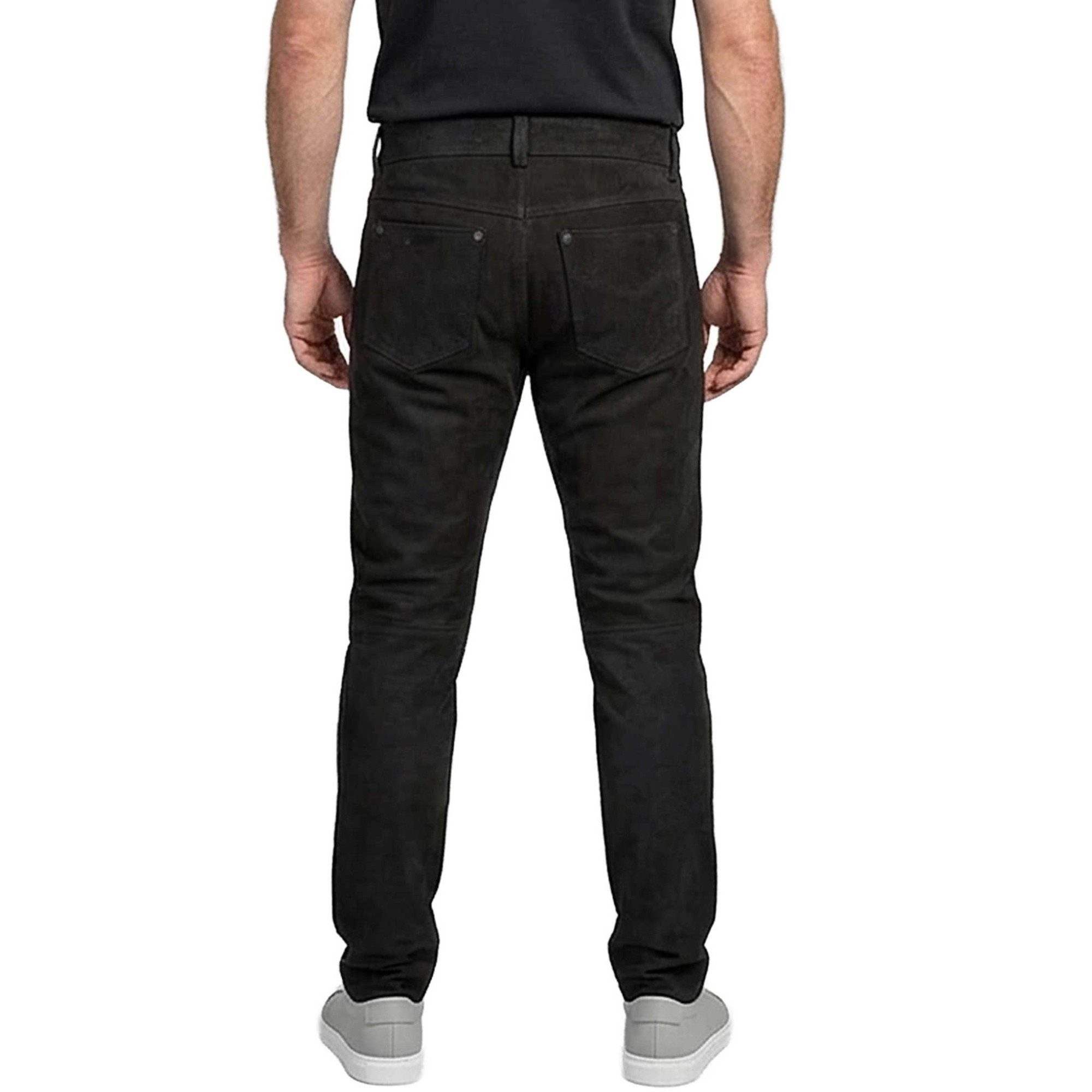 Maddox Lederhose Björn MADDOX - Herren Lederhose Kuhleder Nubukleder schwarz