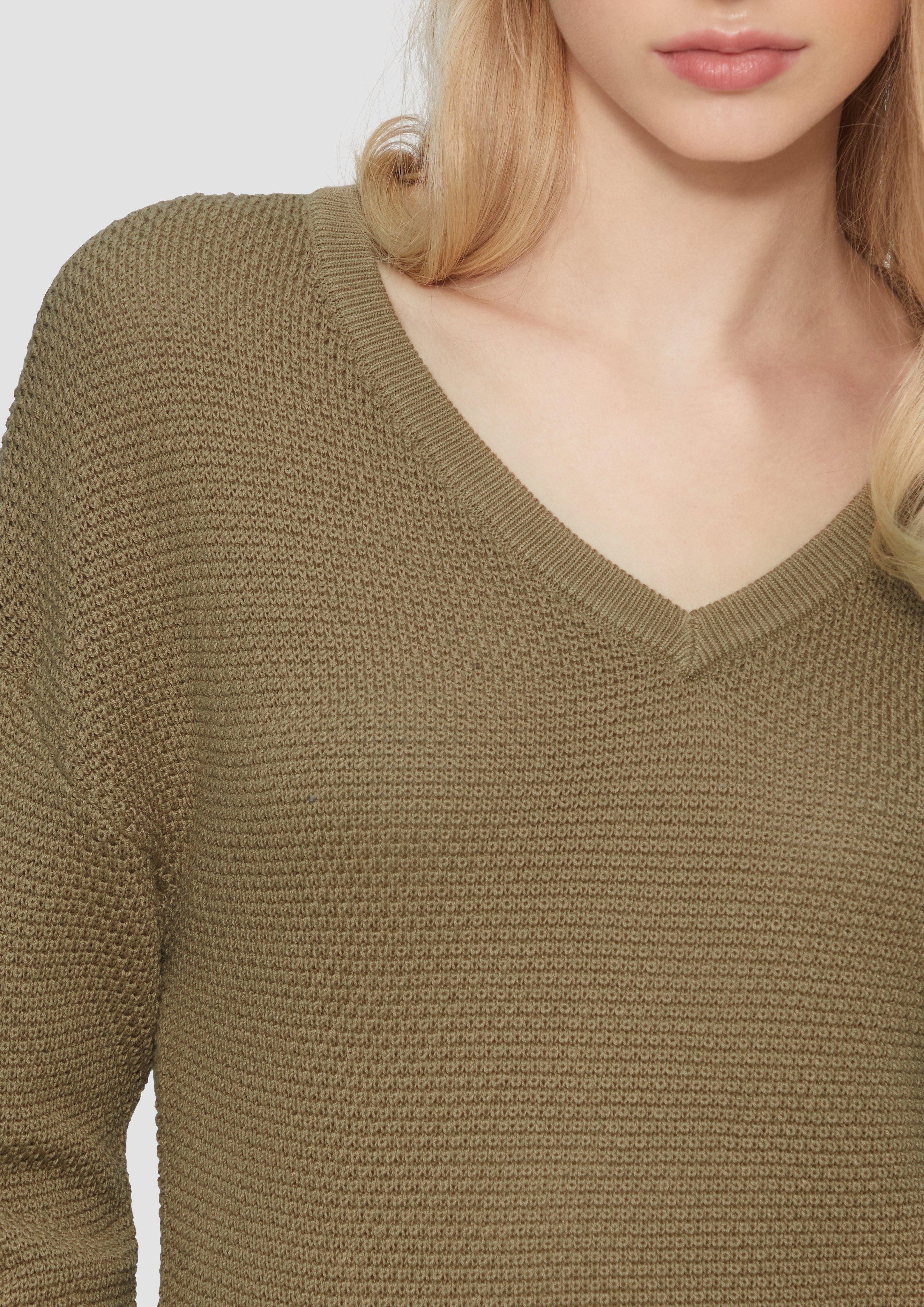 QS Strickpullover Pullover mit Strukturmuster und günstig online kaufen