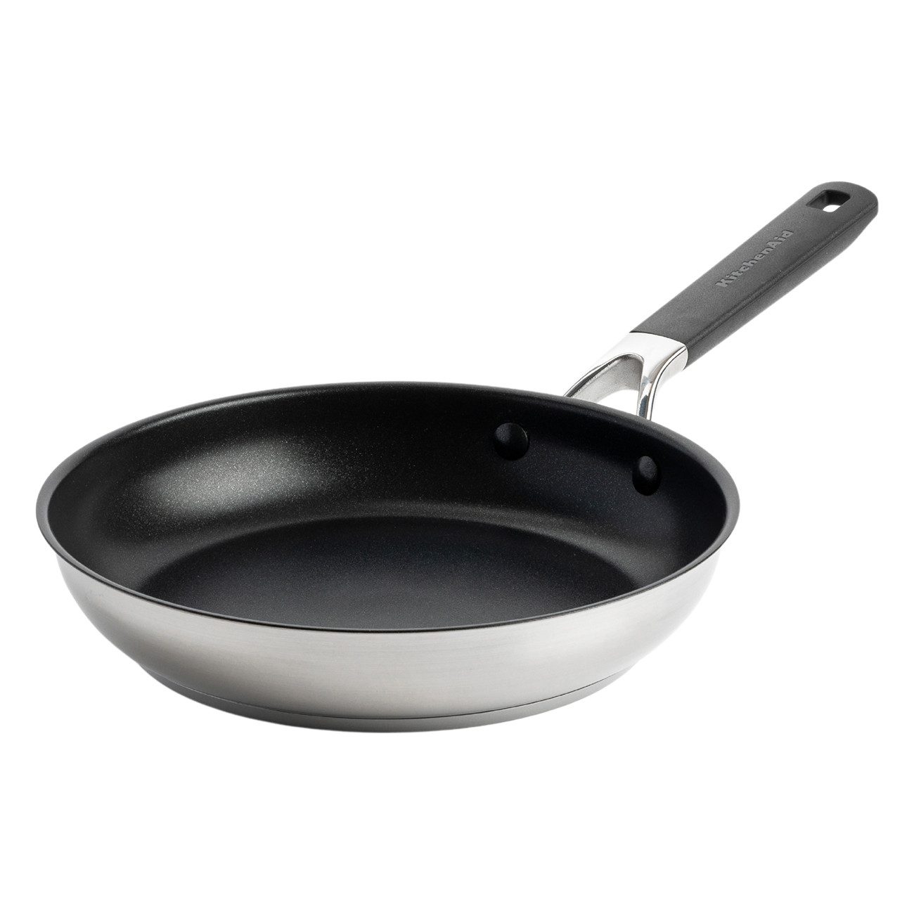 KitchenAid Bratpfanne Classic Stainless Steel Non-Stick (CC005701-001), Edelstahl, Antihaft, kratzfest, alle Herdarten, Ø 24 cm
