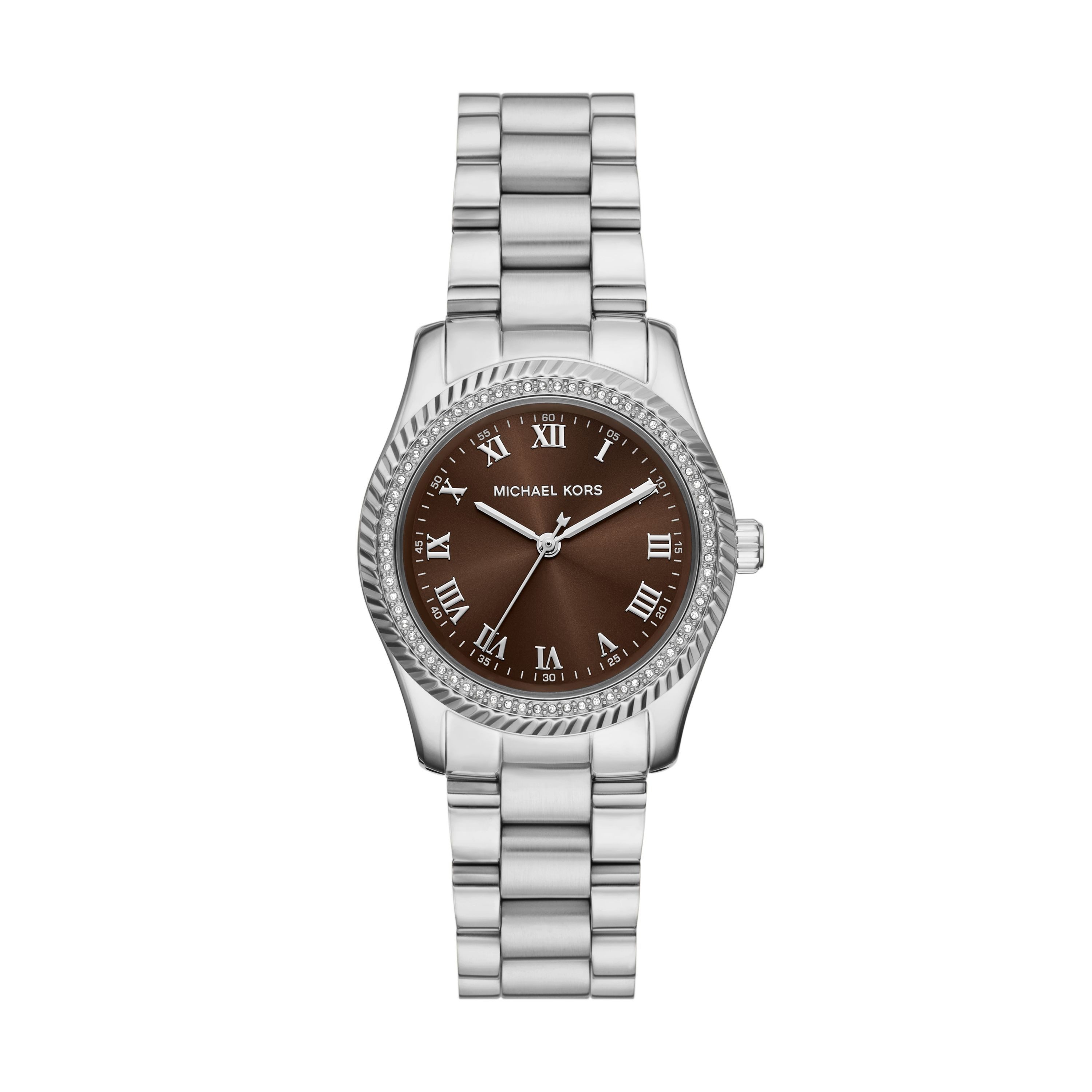 MICHAEL KORS Quarzuhr Lexington MK7624, Armbanduhr, Edelstahlarmband, analog, Glassteine