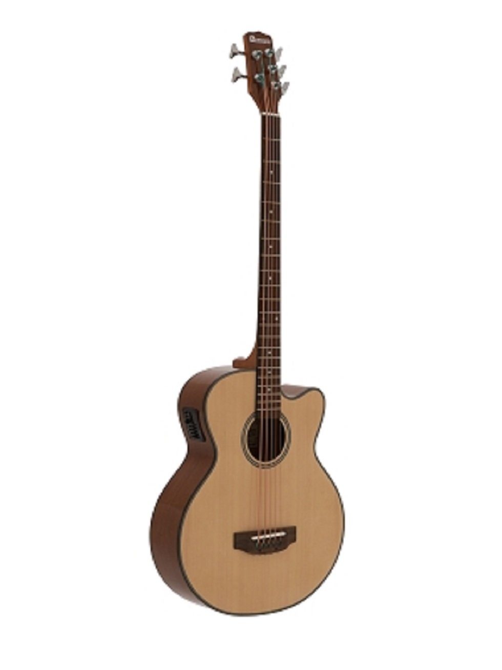 DIMAVERY Akustik-Bass AB-455, 5-saitig, natur / schwarz