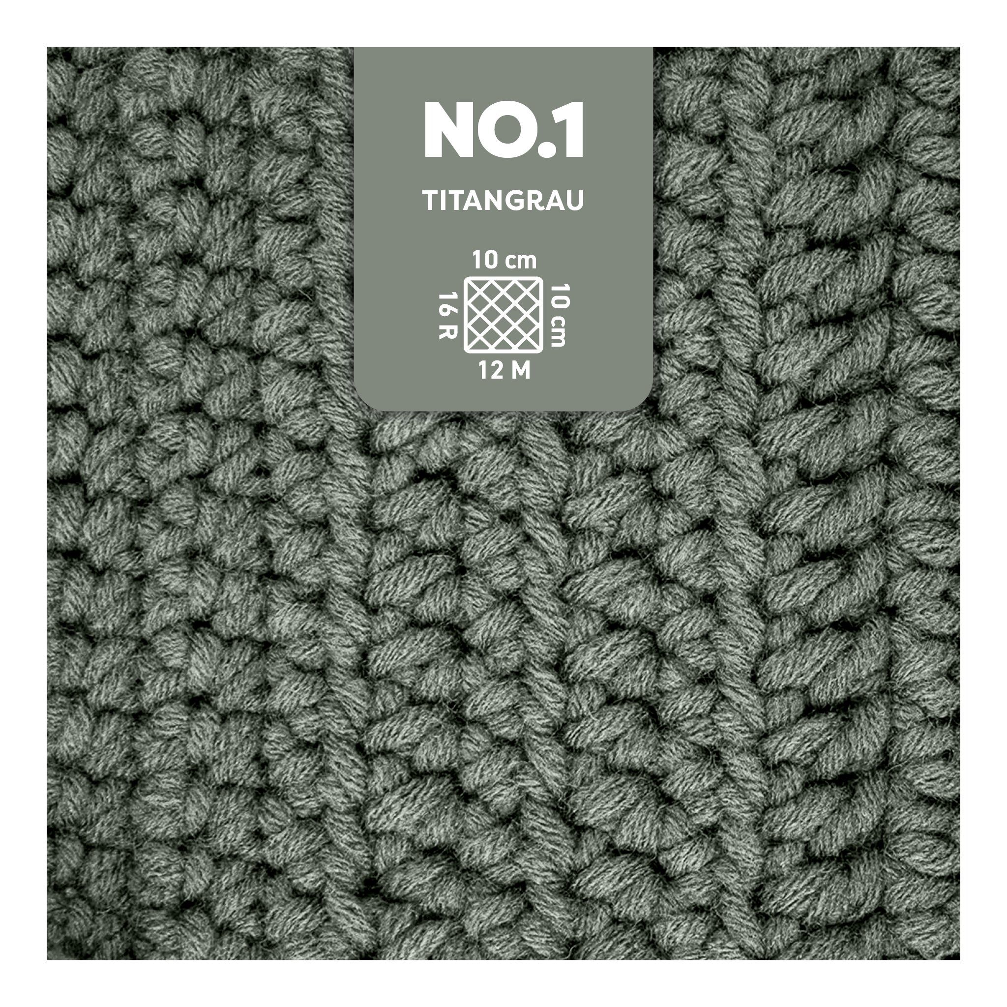 Thumbnail - myboshi No.1 Wolle, Mützenwolle Häkelwolle, 55 m (No.1 Wolle Original Schnellstrickwolle), Uni