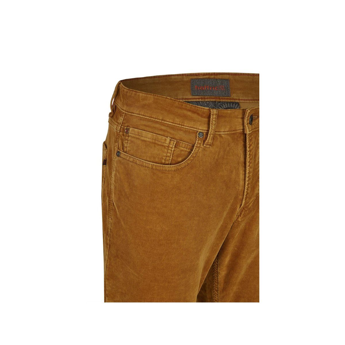 gelb ochre 5-Pocket-Jeans (1-tlg) Hattric