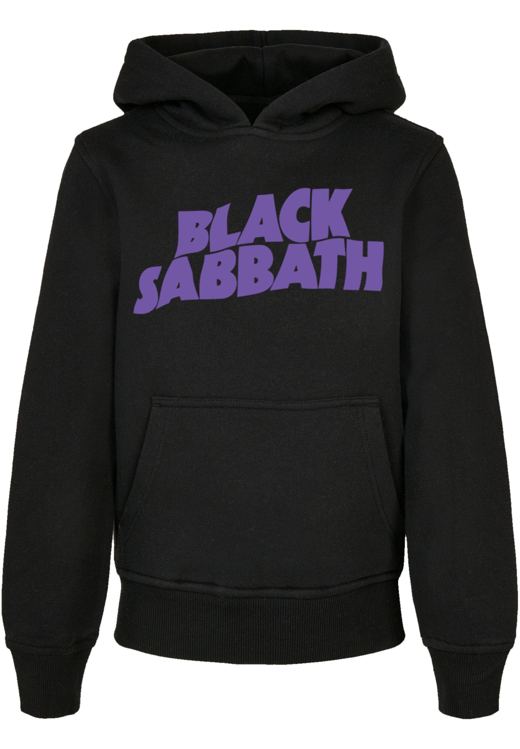 Kapuzenpullover Sabbath Black F4NT4STIC schwarz Logo Wavy Print Black