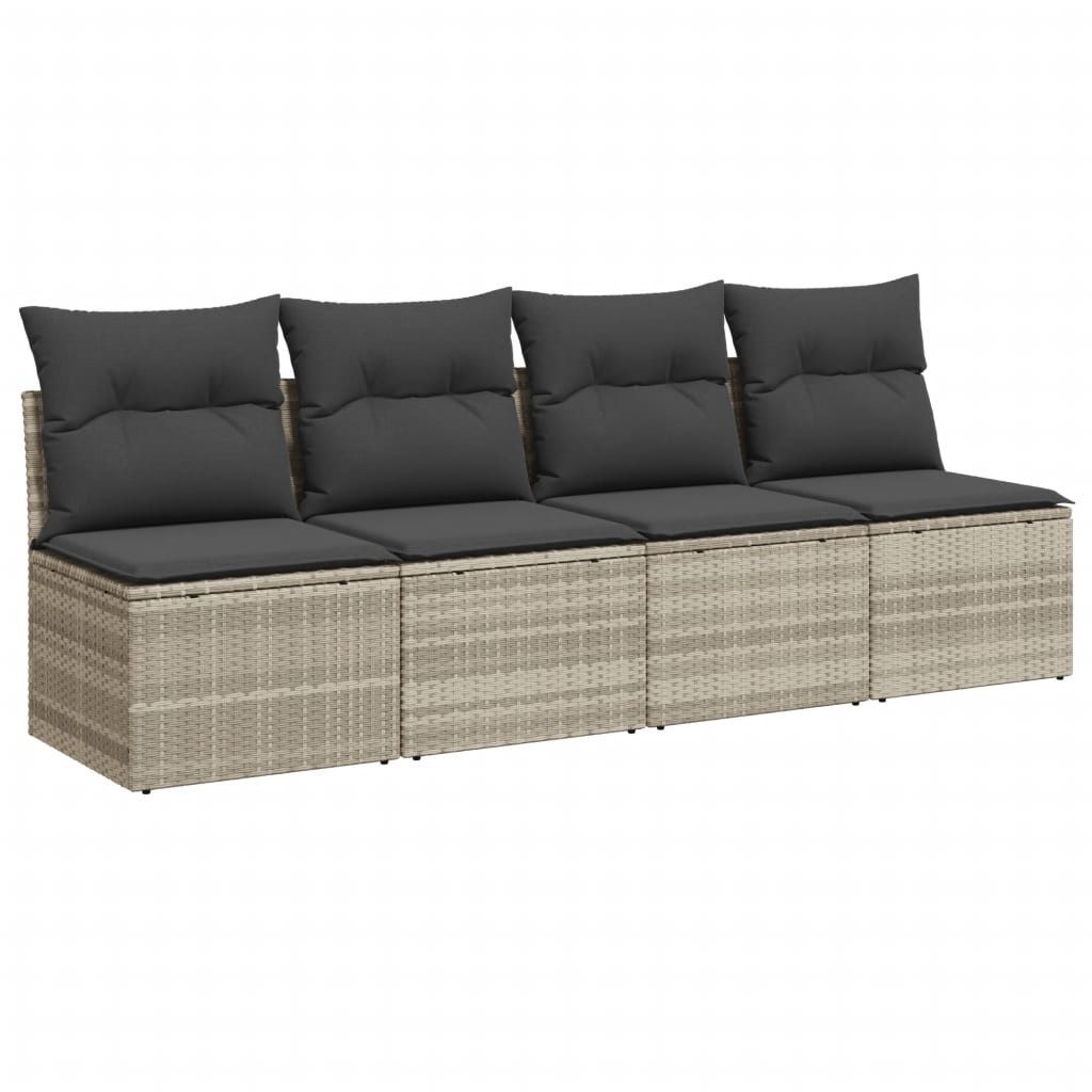 vidaXL Loungesofa Gartensofa mit Kissen 4-Sitzer günstig online kaufen
