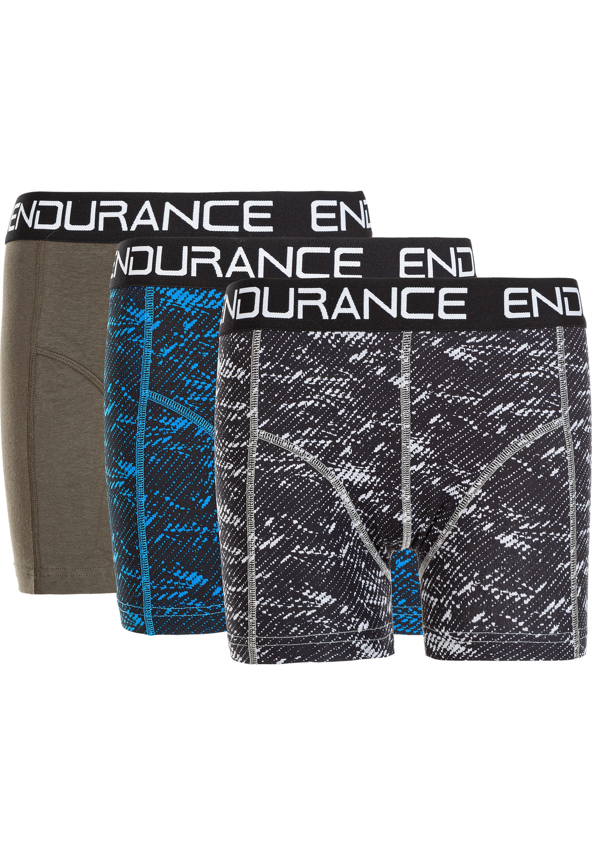 ENDURANCE Boxershorts Olpino (3-St) mit buntem Design-Mix