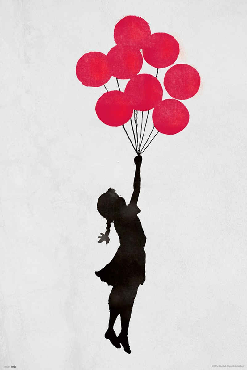Grupo Erik Poster Banksy Poster Girl Floating 61 x 91,5 cm