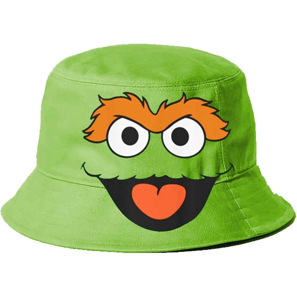 Karactermania Fitted Cap Sesamstraße Oskar der Griesgram Face Kinder-Bucket Hat Sesamstraße Oskar der Griesgram Design