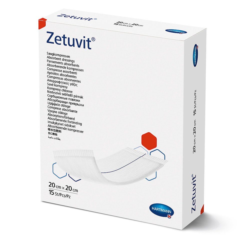 Wundpflaster Hartmann Zetuvit steril Saugkompressen 20x20cm (1x