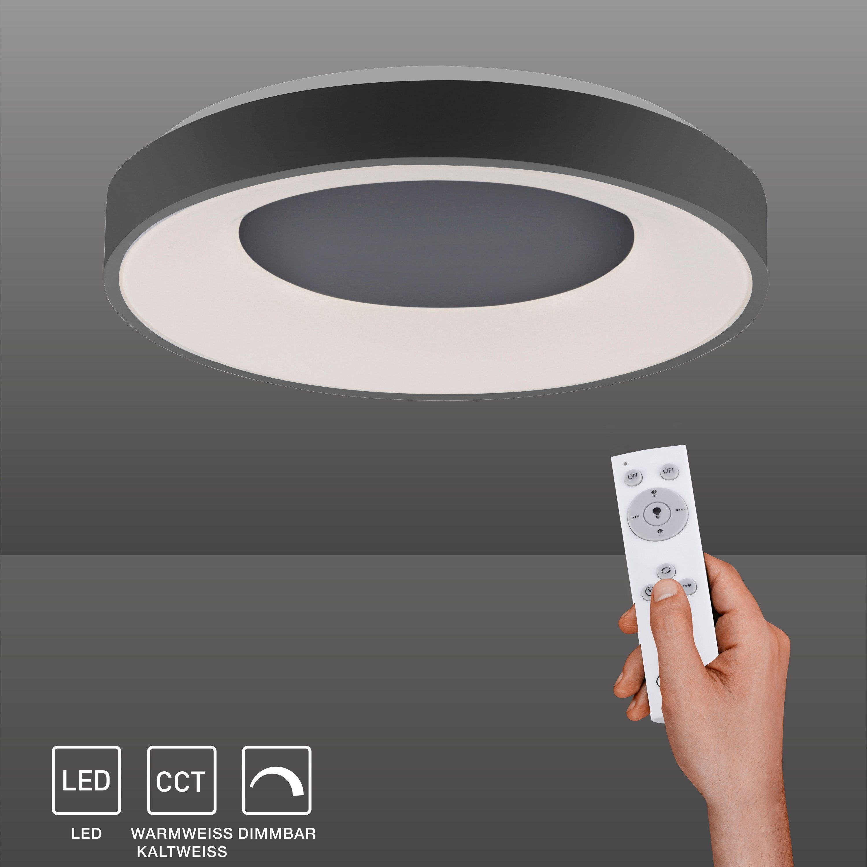 SellTec LED Deckenleuchte LED Deckenlampe ANIKA CCT, CCT Farbwechsel, dimmb günstig online kaufen
