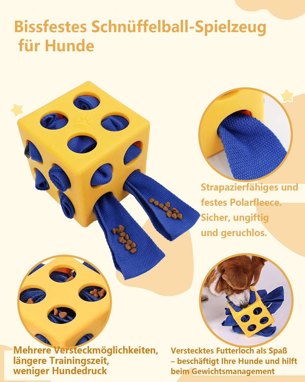 Ledander Tier-Intelligenzspielzeug Spender für Hunde-Leckerlis