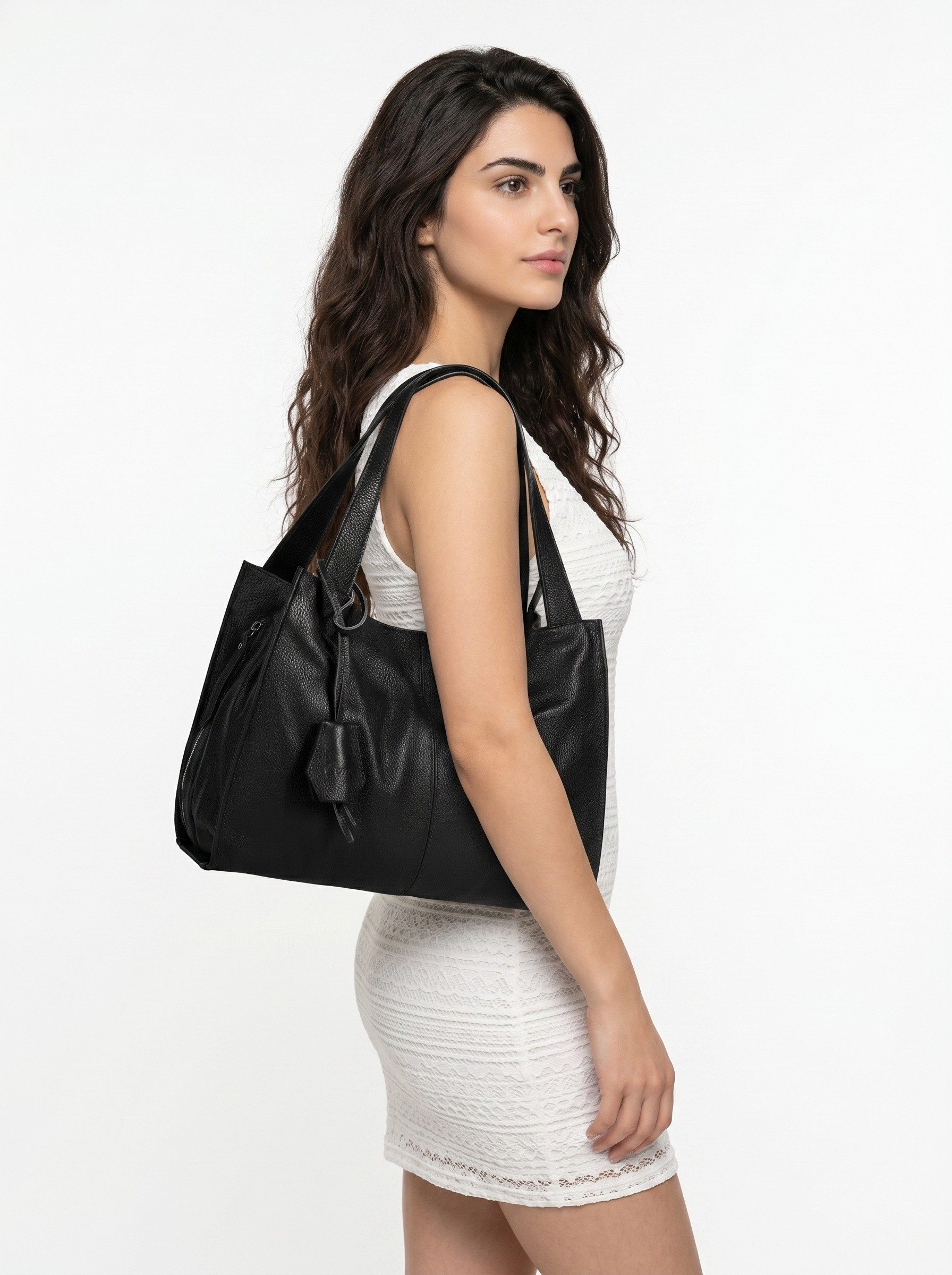 Cluty Shopper, echt Leder, Made in Italy