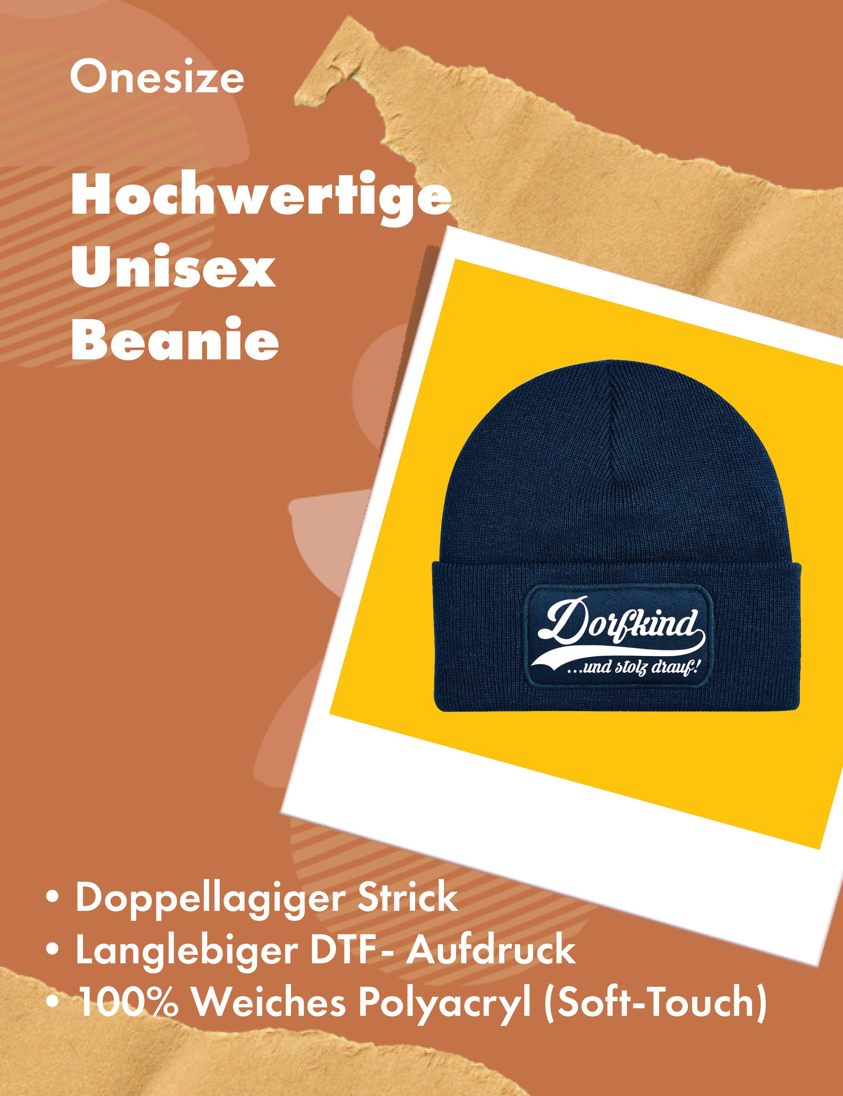 Youth Designz Beanie Dorfkind Unisex Beanie Mütze für Damen und Herren mit lustigem Spruch Print