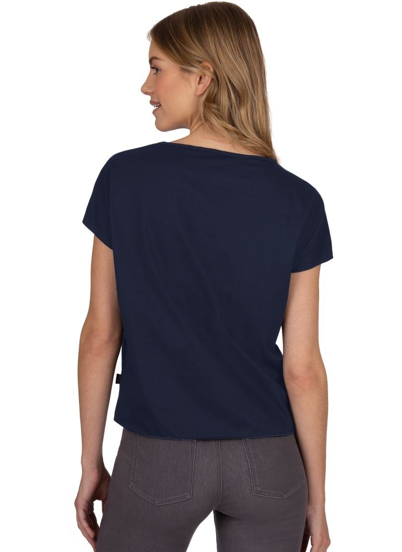 TRIGEMA mit T-Shirt Anker-Motiv Saum und Trigema Shirt Knoten am