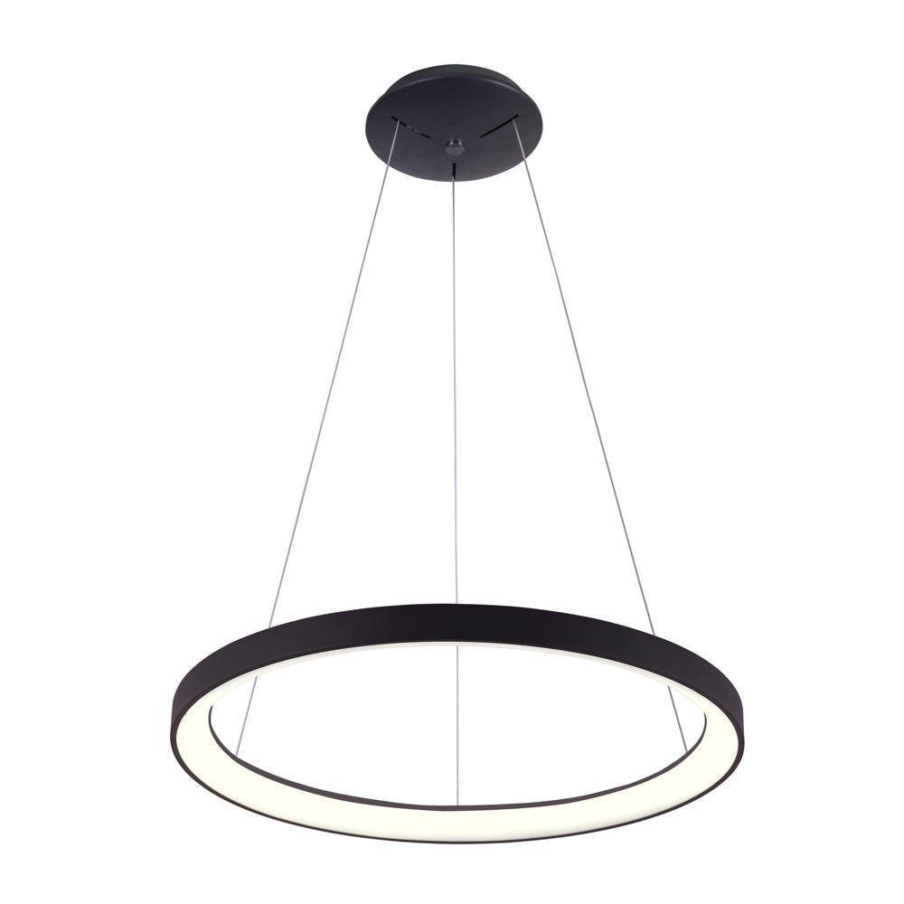 Deko-Light LED Pendelleuchte LED Pendelleuchte Merope 600 in Schwarz 42W 3200lm, keine Angabe, Leuchtmittel enthalten: Ja, fest verbaut, LED, warmweiss, Hängeleuchte, Pendellampe, Pendelleuchte