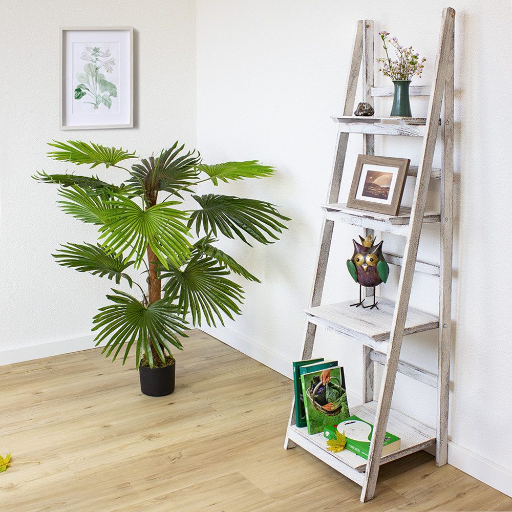 Kingpower Leiterregal Bücherregal Wandregal Standregal Blumentreppe günstig online kaufen