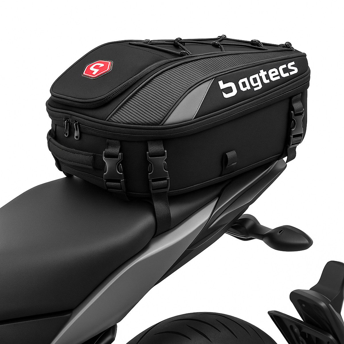Bagtecs Reisetasche Motorrad Hecktasche für erweiterbar # X30 20-30L Soziustasche