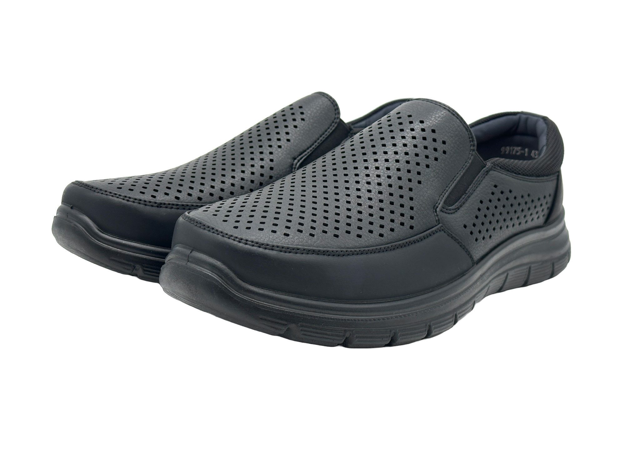 Nowaland Atmungsaktive Herren Slipper Halbschuhe Mokassin Bequeme und leichte Halbschuhe mit Belüftungslöchern