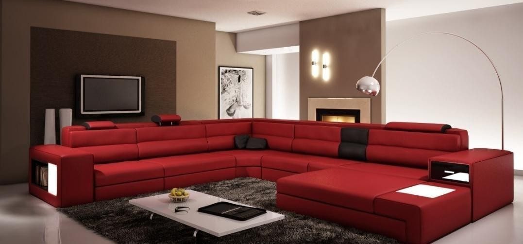 JVmoebel Wohnlandschaft Leder Sofa in modernem Design mit bequemer Polsterung, Made in Europa