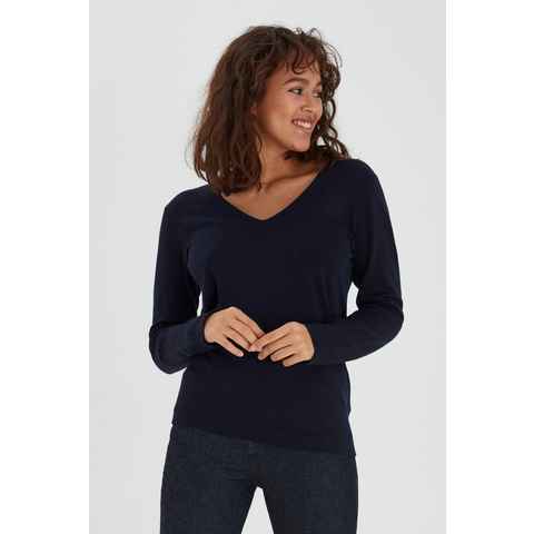 Pulz Jeans Strickpullover PZSARA - 50204127 Femininer Pullover mit V-Ausschnitt