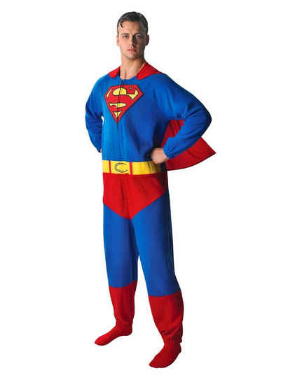 Rubie´s Kostüm Superman Onesie, Original lizenzierter Kostümoverall für echte Supermänner