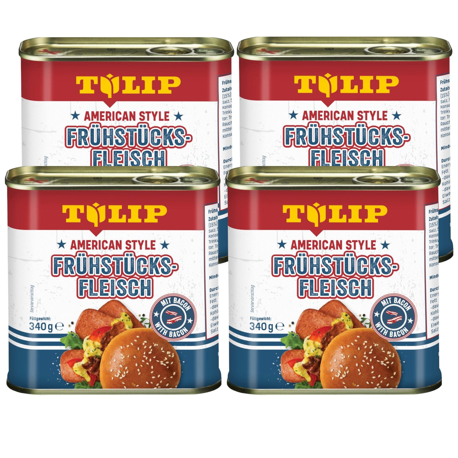 Wurstkonserve Frühstücksfleisch 340g American Style Original Dosenfleisch Konserve