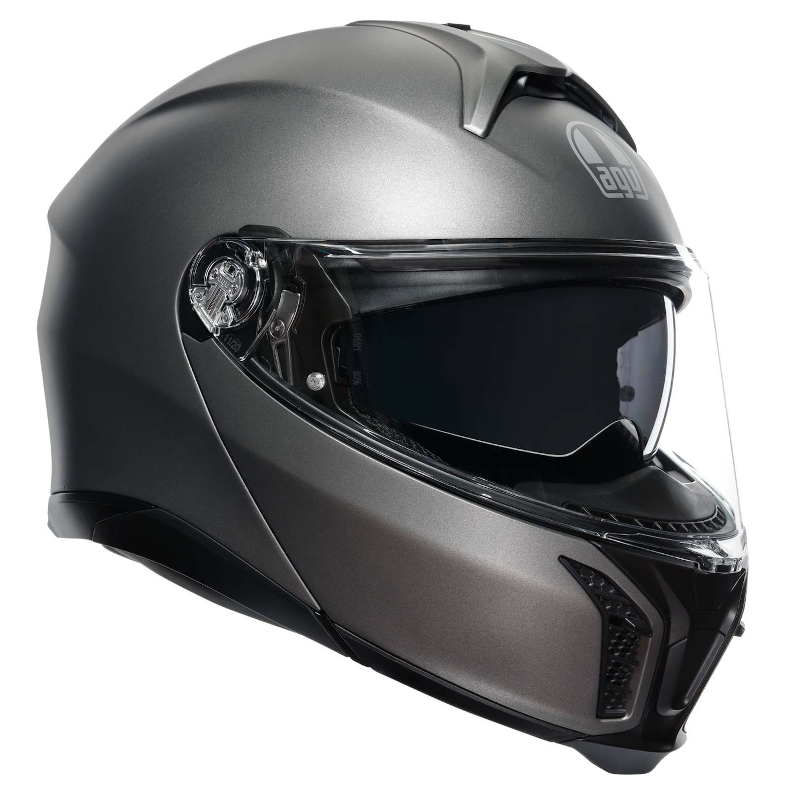AGV Motorradhelm AGV Tourmodular Klapphelm Luna matt grau (1er Set)