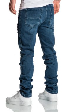 Amaci&Sons Straight-Jeans AKRON Jeans Destroyed Regular Slim