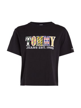 Tommy Jeans T-Shirt TJW CLS TJ LUXE 2 TEE mit gestreifter Logostickerei