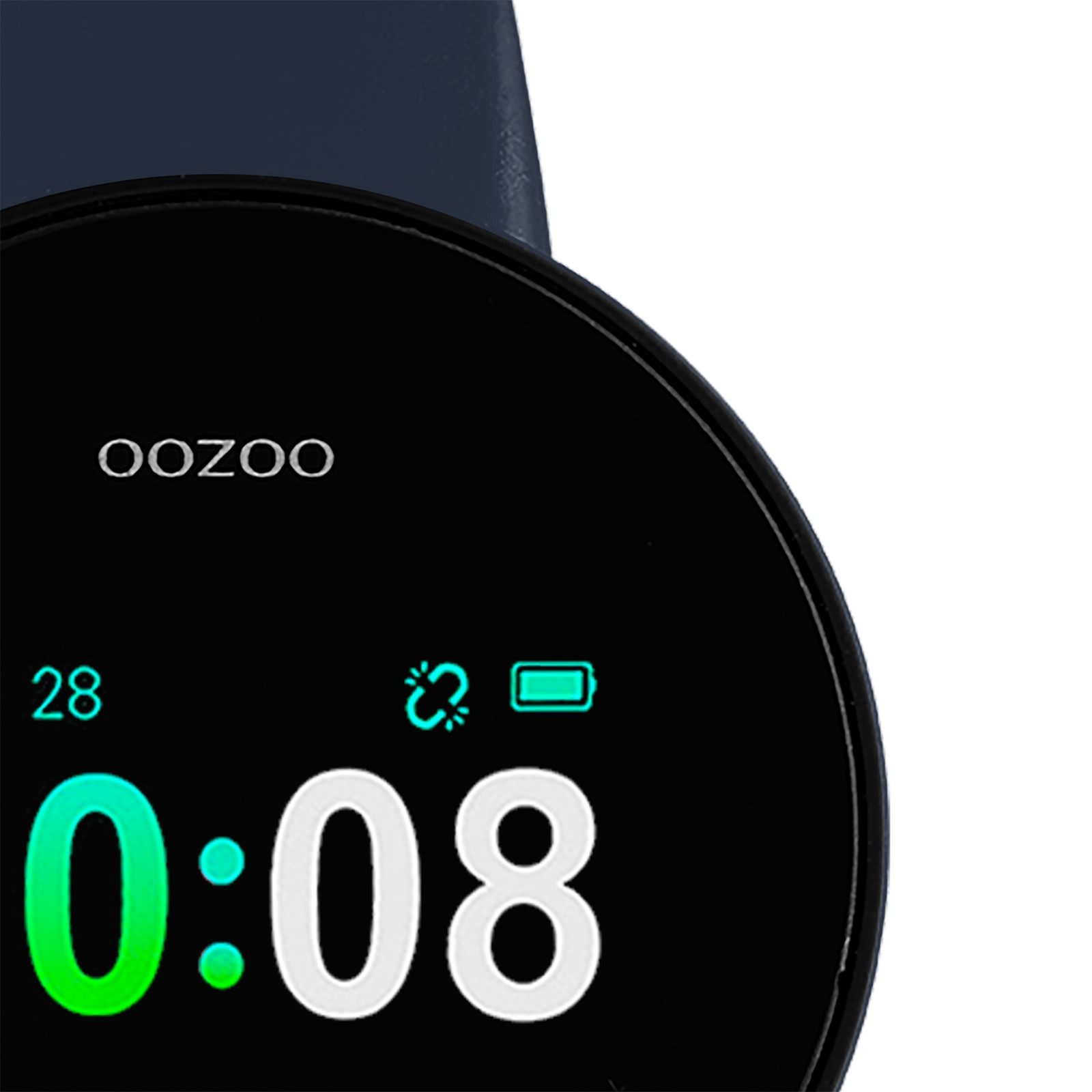 OOZOO Oozoo Damen Armbanduhr Smartwatches Smartwatch (kompatibel ab Android 5.1+ und IOS 8.0), Multifunktionsuhr, Damenuhr rund, groß (ca. 40mm) Silikonarmband, Fashion-Style