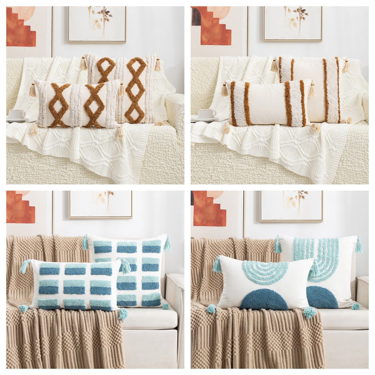BYSURE Kissenbezug F13WH00115, (1 Stück), Boho günstig online kaufen