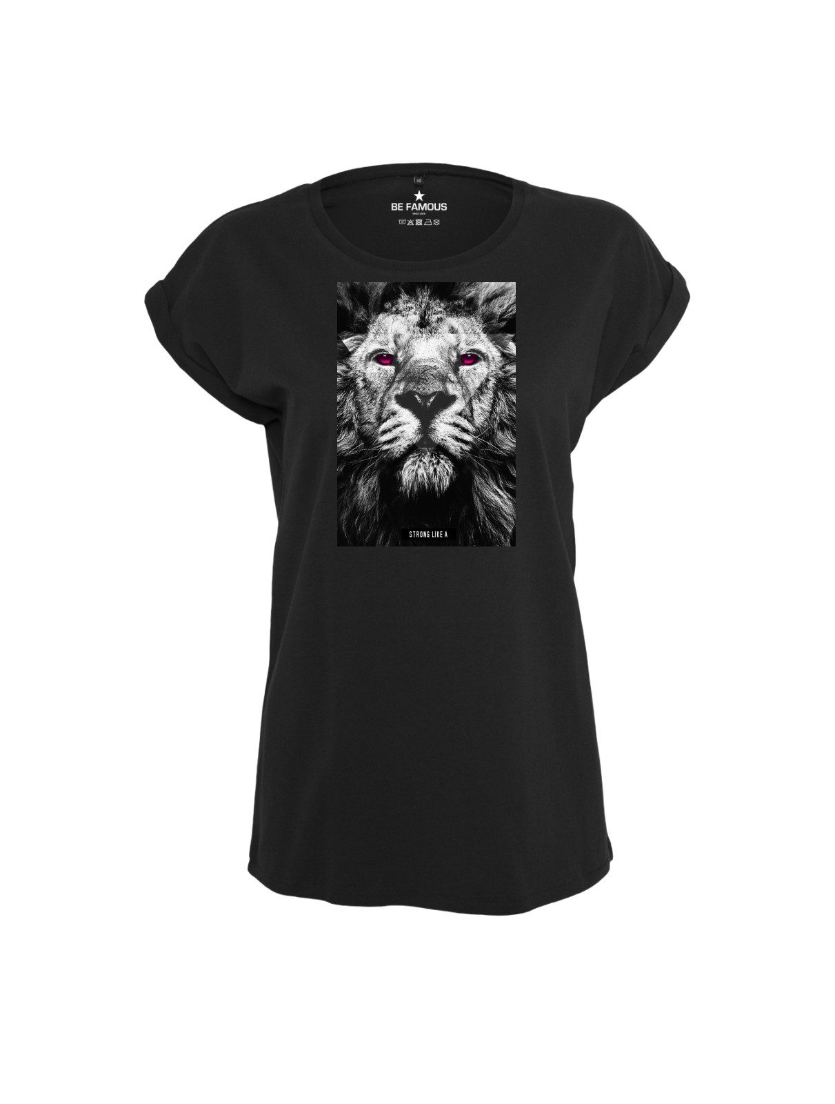 Be Famous Print-Shirt Classic Roll Up D-LIKEA (1-tlg., keine)