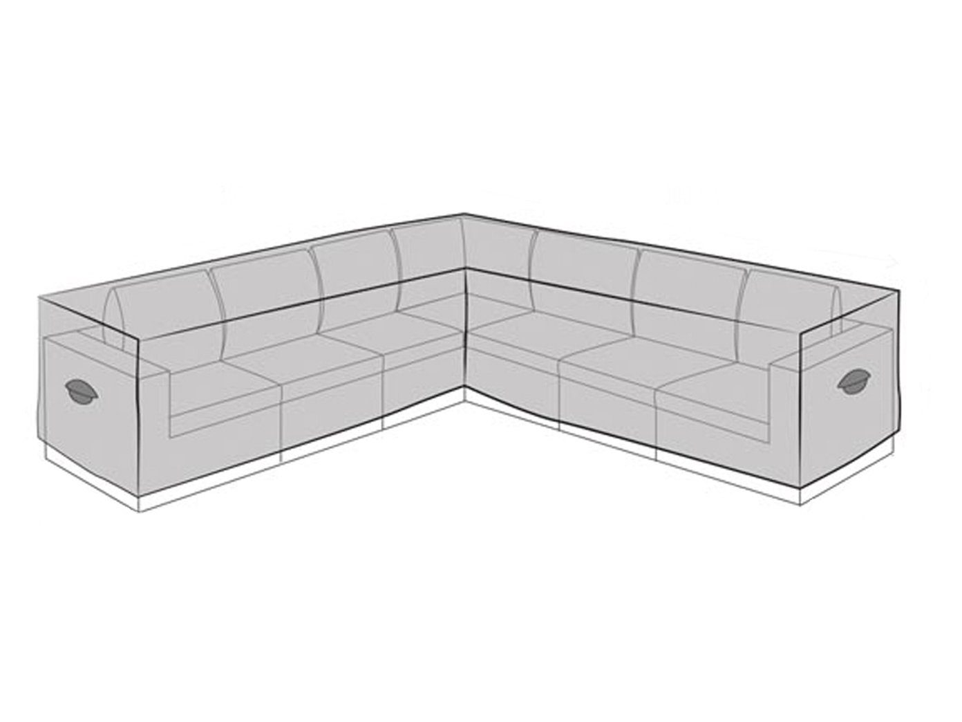 Lounge Set Sofa Schutzhülle L-Form Regenschutz Gartenmöbel Abdeckung Abdeckhaube 