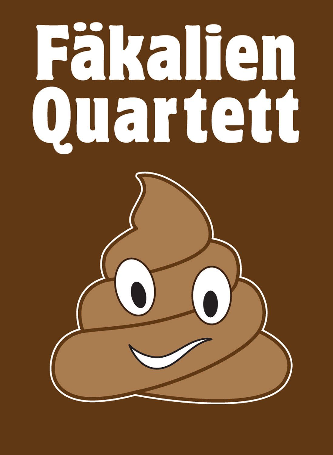 Goods+Gadgets Spiel Scheiße Kartenspiel, Fäkalien Quartett, Kackspiel