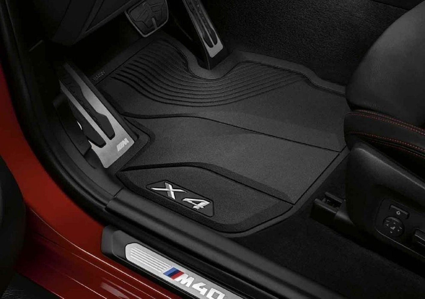 BMW Fußkette Original BMW X4 Allwetter Fussmatten vorne hinten G02 2451585 2451586 (1-tlg)