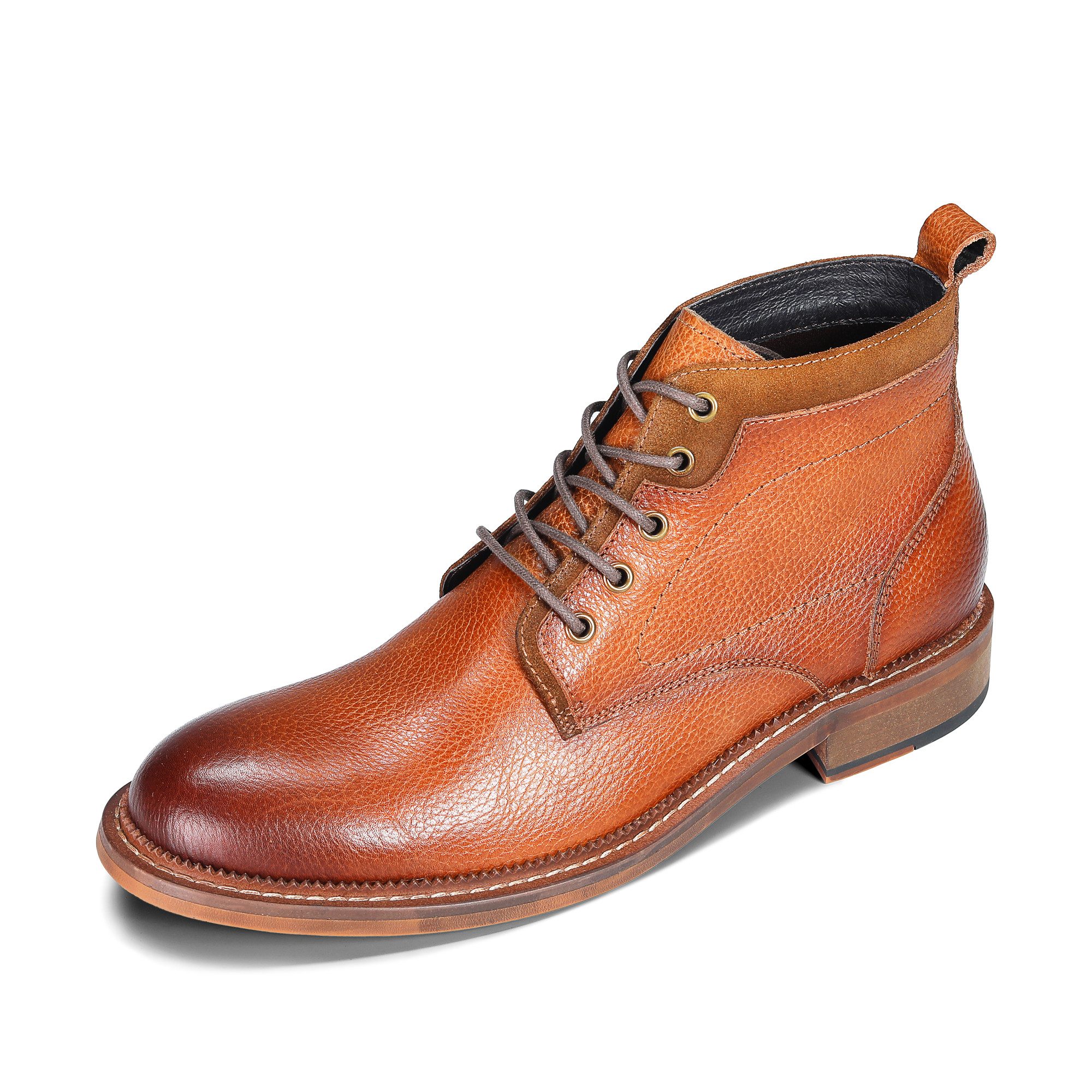 Allthemen Schnürstiefelette Herren Stiefeletten aus Rindsleder günstig online kaufen