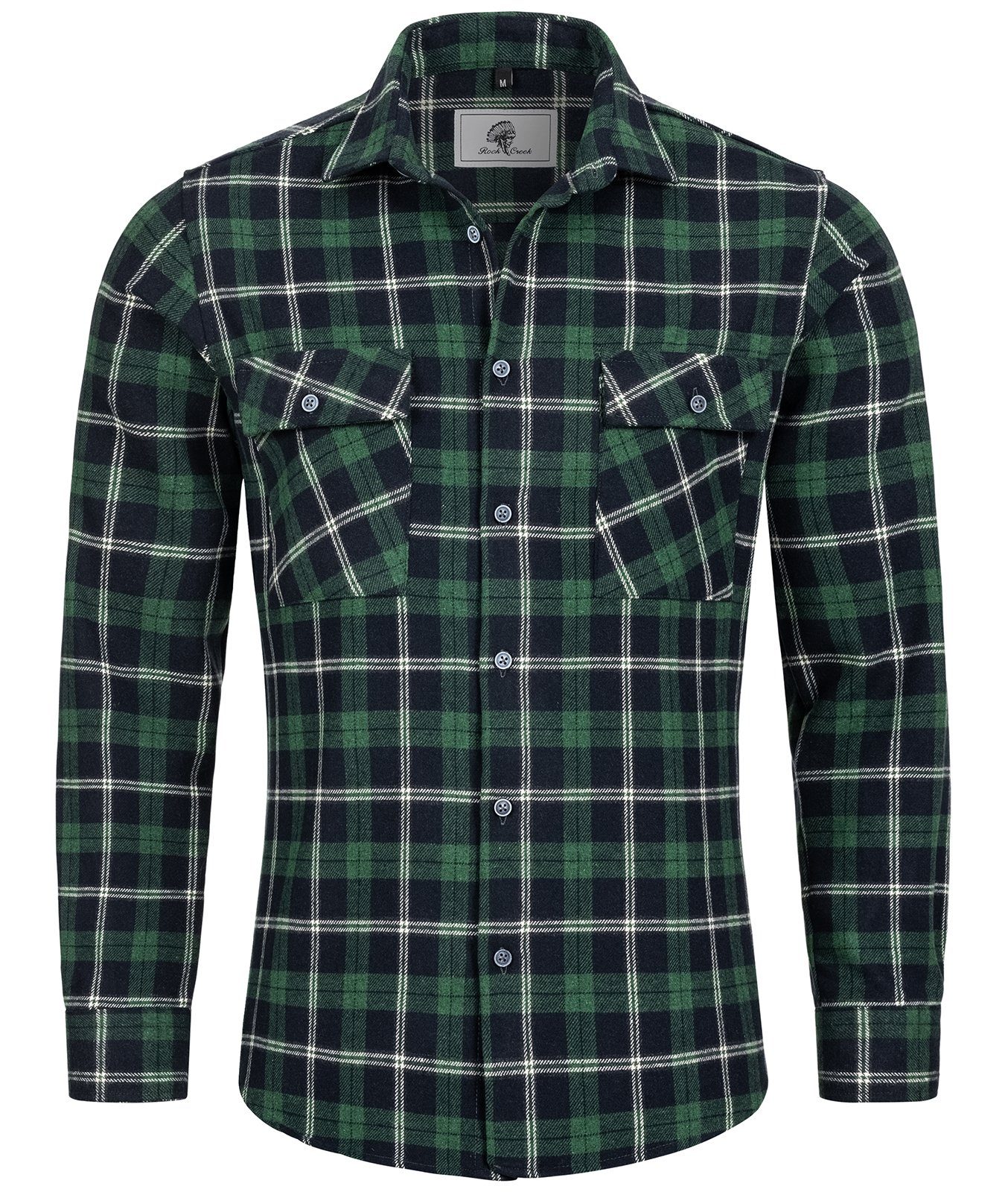 Rock Creek Flanellhemd Herren Hemd Flanellhemd H-249